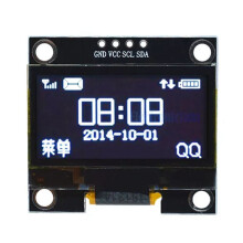 2st 1,3-Tums OLED-Skärmmodul 128x64 LCD-Skärm 4PIN I2C IIC Communicate för