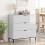 VidaXL vidaXL Sideboard High Gloss White 79.5 x 33 x 82 cm Engineered Wood 5