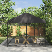 vidaXL Mosquito Net for Gazebo 220 mesh Black 6 x 3 x 2 m Polyester