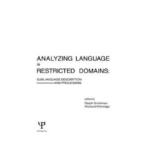 Analyzing Language in Restricted Domains Hardcover Book