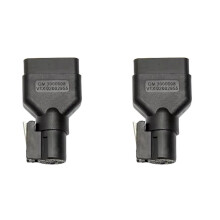 2X Adaptateur de Connecteur OBDII 16 Broches pour Outil de Diagnostic Tech2. Connecteur OBD2 16 Broches pour Scanner Vetronix Tech 2.