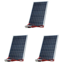 3X 12V Zonnepaneelkit Compleet 10W Vermogen Draagbare Buiten Oplaadbare Zonnecelgenerator voor Thuis