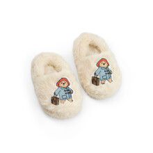 (9 UK Child) Paddington Bear Slip On Loafer Slippers (Unisex Kids Beige)