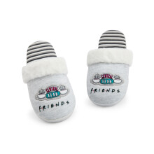 (7-8 UK) Friends Mule Slippers (Womens Grey)