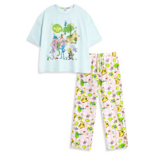 (Small) Disney A Bug's Life Short Sleeve Long Leg Pyjama Set (Womens Blue)