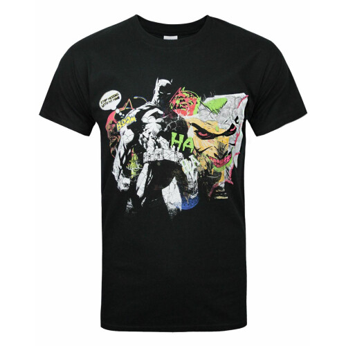 DC Comics (Large) DC Comics Batman Short Sleeved T-Shirt (Mens Black)