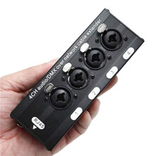 2 Paar 4-Kanal-XLR/DMX-Audio-RJ45-Cat5/Cat6-Ethernet-Extender-XLR-Extender-Transceiver für Live-Bühnen