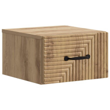 vidaXL Wall-Mounted Bedside Cabinet Artisan Oak 34.5 x 33 x 20 cm