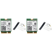 2X AX211NGW+Doppelantenne WiFi 6E M.2 Key E CNVio2 2,4 GHz/5 GHz Wireless-Netzwerkkarte 802.11Ac 5.2-Adapter