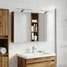 vidaXL Badezimmerschrank-Set 3 stk. 100 x 10,5 x 60,5 cm Holzwerkstoff