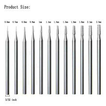 24Pcs Jewerly Burr Sets -3/32Inch Shank Cone Tapered -Cut Shape Lapidary Burr Jewelry Engraving Bits Carving Tools