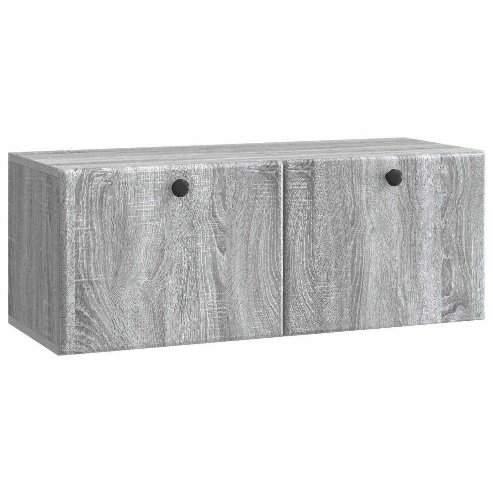 Vidaxl Wall-Mounted Tv Cabinet 78.5 X 31 X 30 Cm Grey Sonoma