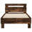 VidaXL vidaXL Bed Frame with LED Smoked Oak 80 x 200 cm Engineered Wood 5