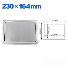 Flush Built-in Balance Swing Flap Lid for Stainless Steel Garbage Bin-YXY