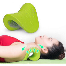 Neck Stretcher Pillow With Massage Point - Cervical Traction Device Neck And Shoulder Relaxer, Portable Chiropractic Pillow-YXY