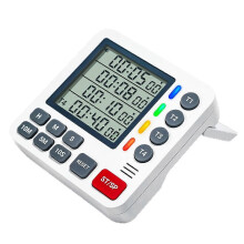 Magnetyczny 4-kanałowy 4-grupowy timer z wyświetlaczem LCD, kuchenny eksperyment kulinarny, nauka parzenia herbaty z mlekiem