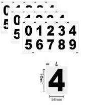 Lot de 3 autocollants invisibles réfléchissants en nanofilm numérique pour plaques d'immatriculation - YXY