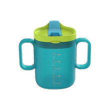 Vaso antiderrame para adultos mayores, vaso de alimentación para convalecientes, vaso con pajita para pacientes discapacitado