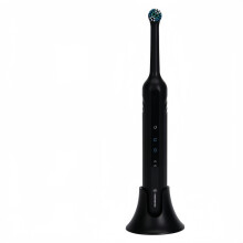 Dog Tooth Brushing Kit,sonic Electric Toothbrush For Dog,plaque And Tartar Remover,3 Brush Heads (black) G-YXY