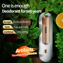Désodorisant pour réfrigérateur, éliminateur d'odeurs, rechargeable par USB et réutilisable, générateur d'ozone O3, petit dif