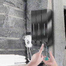 3-Chamber Water-Resistant Wall-Mount Dispenser for Soap, Shower & Hand Foam - Ideal for Home & Hotel Bathrooms-YXY