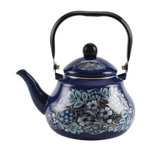 Théière bleue vintage pour faire bouillir de l'eau, 2,5 L, bouilloire de table - YXY