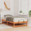 VidaXL vidaXL Bed Frame Brown 75 x 190 cm Solid Pine Wood 5