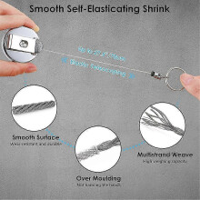2 Pcs Retractable Pull Pen Pencil Holder, 27.5Inch Retractable Pen Holder for , Construction Worker-YXY