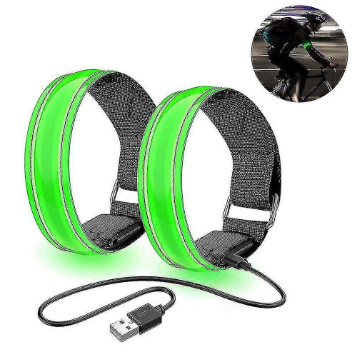2 Pack Running Light For Runners Rechargeable Led Armband Reflective-YXY 1