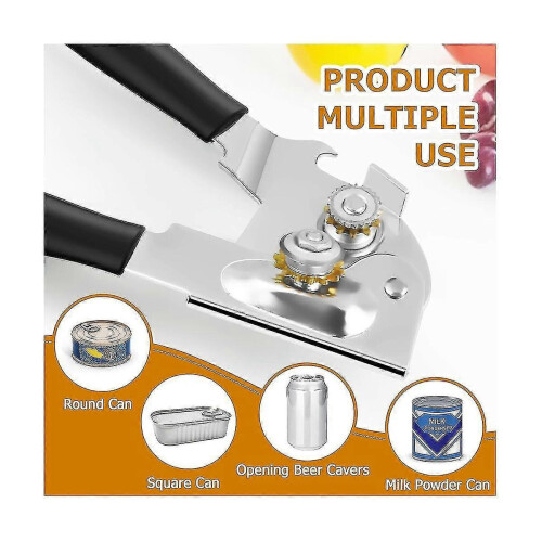 Abridor de latas comercial resistente, manual, com manivela fácil de usar (Ha-YXY) 2