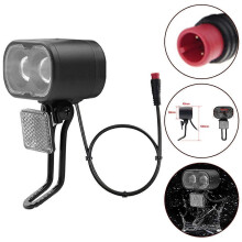 Phare avant de vélo à batterie lithium 12-48 V avec prise étanche - YXY