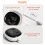 Monitor de Gordura Corporal e IMC com Bluetooth Retrátil e Aplicativo Fitdays - YXY 5