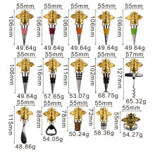 Honey Bee Bottle Stopper, Gold Metal & Silicone Cork. Reusable & Sealing for Wine/Champagne. Holiday Wedding Party Decoration-YXY