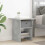 VidaXL vidaXL Bedside Table Concrete Grey 41 x 40 x 45 cm Engineered Wood 1
