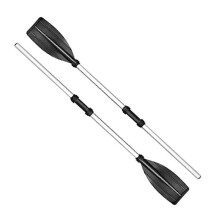 Lot de 2 pagaies flottantes détachables en alliage d'aluminium pour bateau, rafting, canoë - YXY