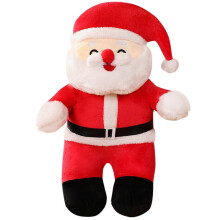 Peluche natalizio di Babbo Natale da 25 cm, bambola imbottita, giocattolo morbido a forma di animale, cuscino a forma di cart