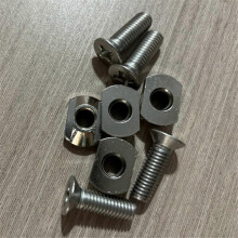4Pcs M8 Hydrofoil Mounting Brass T-Nuts for Surfing All Hydrofoil Tracks Outdoors Surfing Accessories Silver-YXY