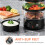 SUPERLEX 3-Tier Food Steamer 7.5L Capacity Stackable & Collapsible Baskets 550W 4