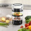 SUPERLEX 3-Tier Food Steamer 7.5L Capacity Stackable & Collapsible Baskets 550W 10