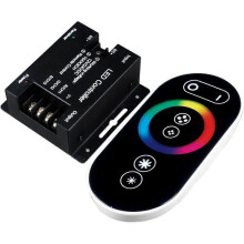 Telecomando RF per LED, controller RGB per strisce RGB, 10A/canale, DC12V/24V, dimmer a pannello touch, raggio massimo 20 m -