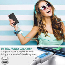 Adaptateur USB-C OTG 3 en 1 avec prise casque 3,5 mm, compatible avec iPad Pro et téléphones dotés d'un port USB-C - YXY