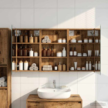 vidaXL Badezimmerschrank-Set 3 stk. 120 x 10,5 x 60,5 cm Holzwerkstoff