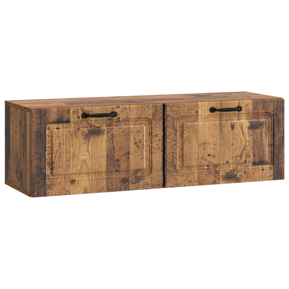Vidaxl Wall-Mounted Tv Cabinet Wall-Mounted Old Wood 98 X 31 X 30 Cm