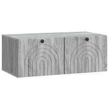 vidaXL Wall-Mounted TV Cabinet Grey Sonoma 78.5 x 41 x 30 cm
