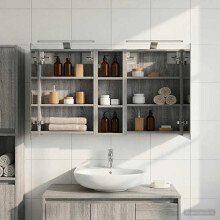 vidaXL Badezimmerschrank-Set 3 stk. 100 x 10,5 x 60,5 cm Holzwerkstoff