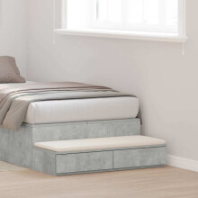 vidaXL Bed Drawers Concrete Grey 100 x 36.5 x 16.5 cm Engineered Wood