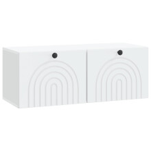 vidaXL Wall-Mounted TV Cabinet White 78.5 x 31 x 30 cm Engineered Wood