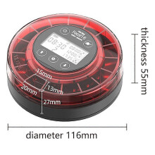 Aquarium Automatic Fish Feeder Automatic Food Dispenser with Rechargeable Feeder with USB Cable LCD-YXY