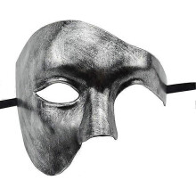 Máscara de hombre, máscara de carnaval, máscara de media cara del Fantasma de la Ópera - YXY
