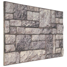 vidaXL Wall Panels 10 pcs Grey and White 100 x 50 cm EPS Foam